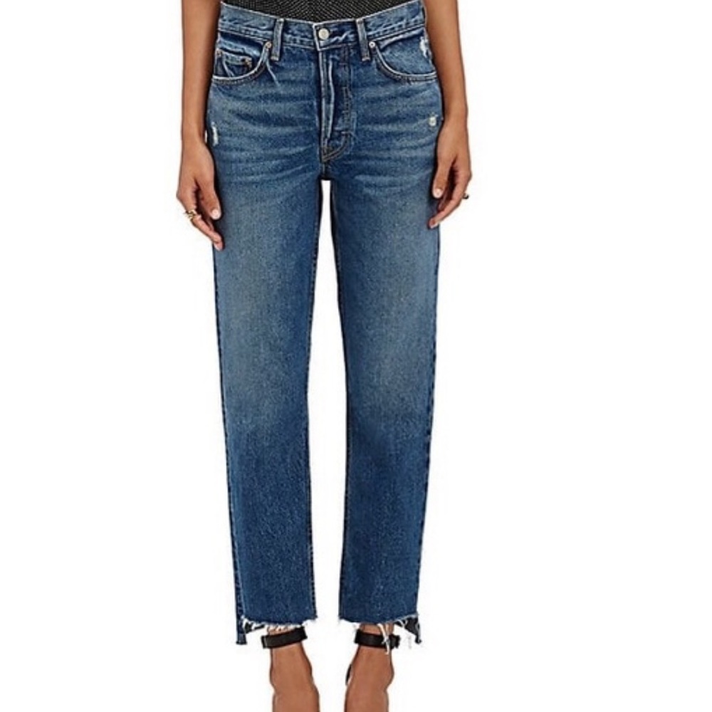 GRLFRND “Helena” crop jeans in medium wash, 26
